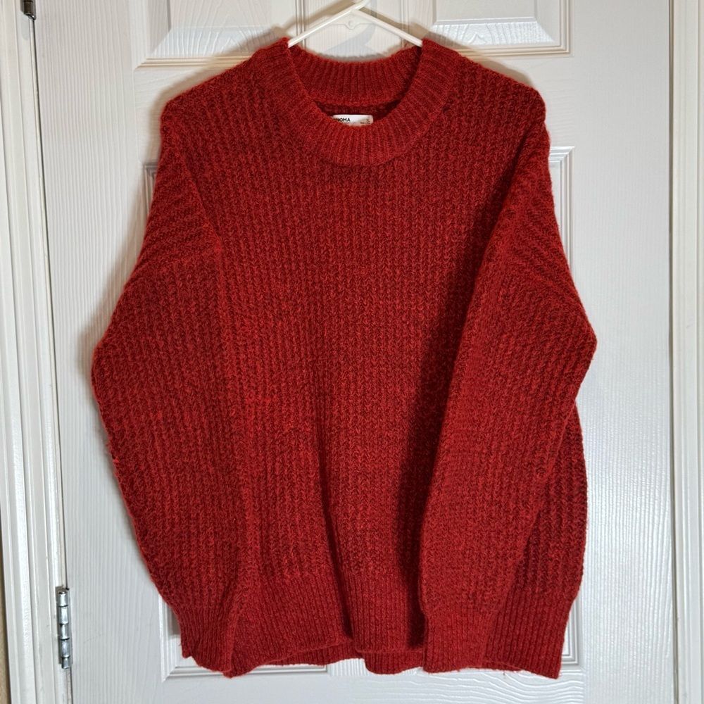 Sonoma Women’s XL Knit Sweater Holiday Christmas Red Black Winter Party